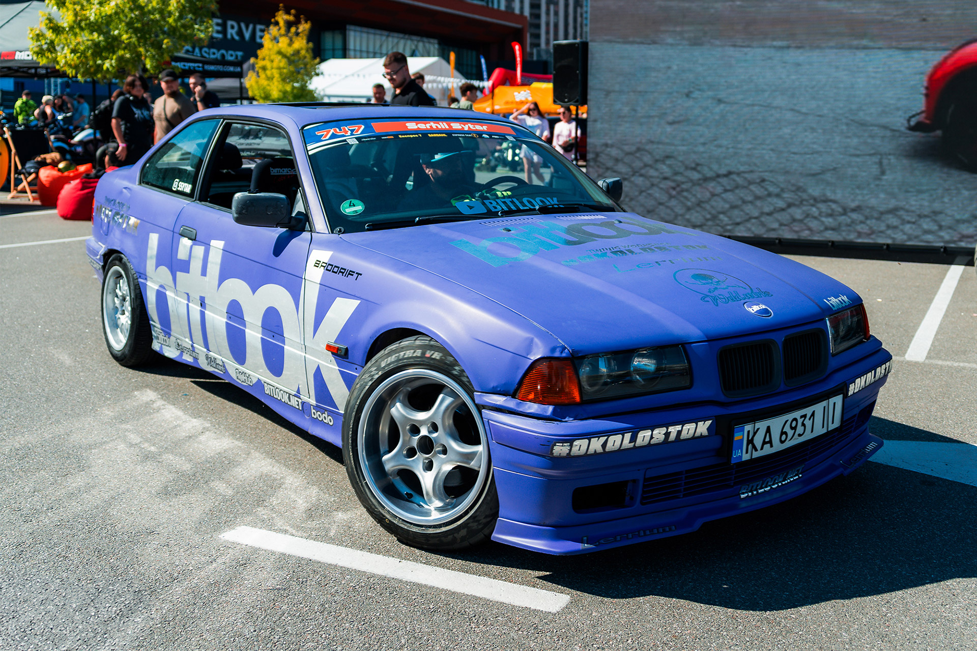 Serhii Sytar driving the BMW E36 number 747